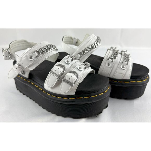 Women’s Dr. Martens Voss II Quad Chain Buckle Platform Sandals US Women's 7 - Picture 2 of 10